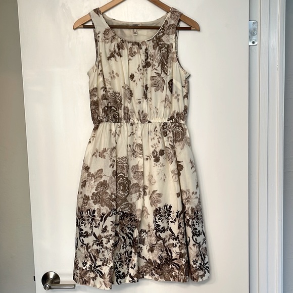 NWOT Sleeveless Floral Cotton Dress by Lands End Canvas - Picture 2 of 6